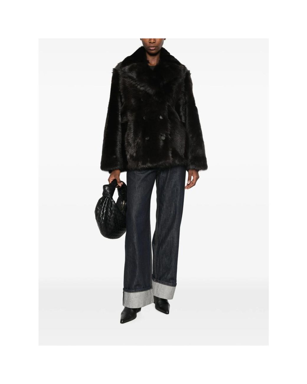 Emmeci Black Double-Breasted Jacket