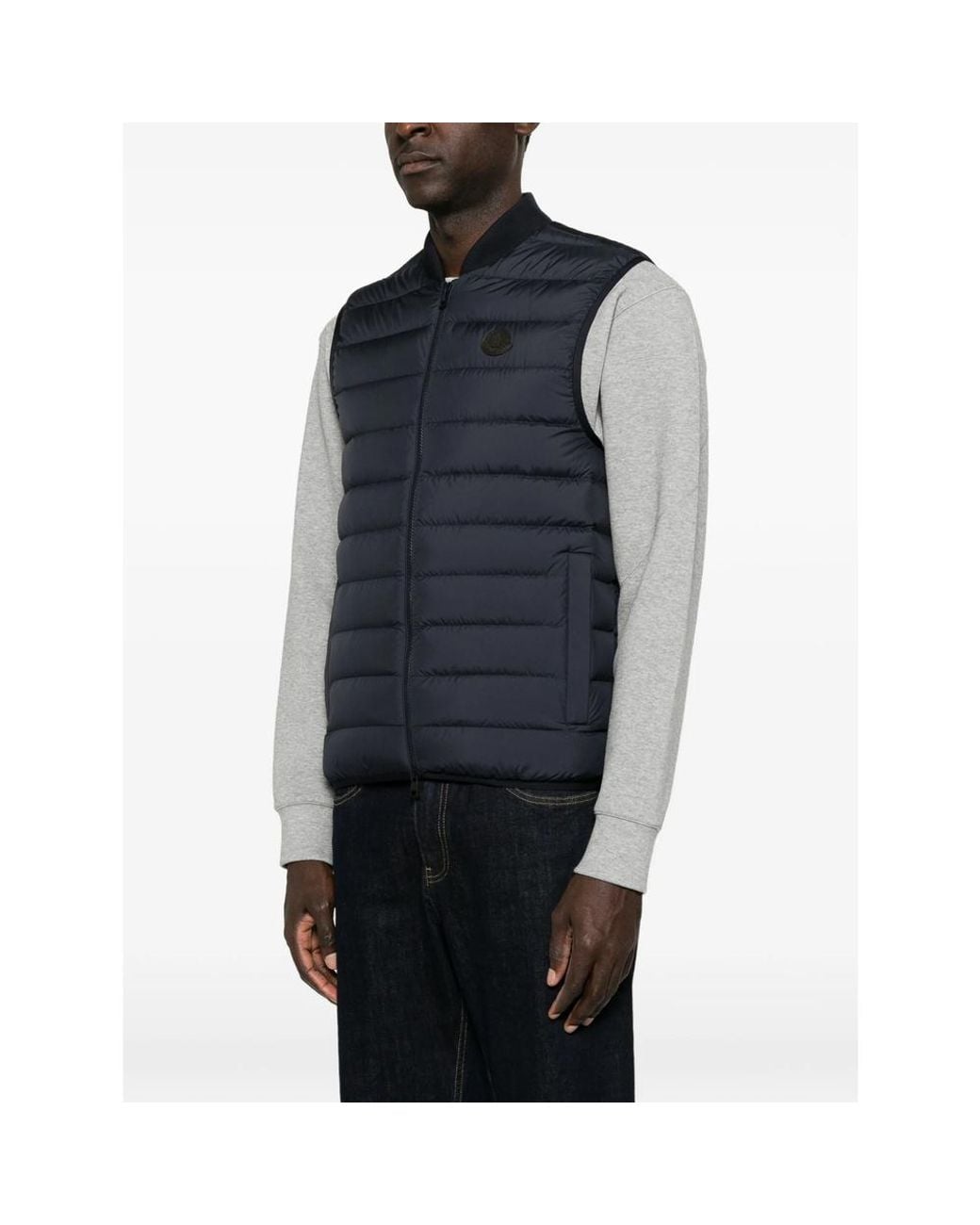 Moncler Blue Froissel Down Vest for men