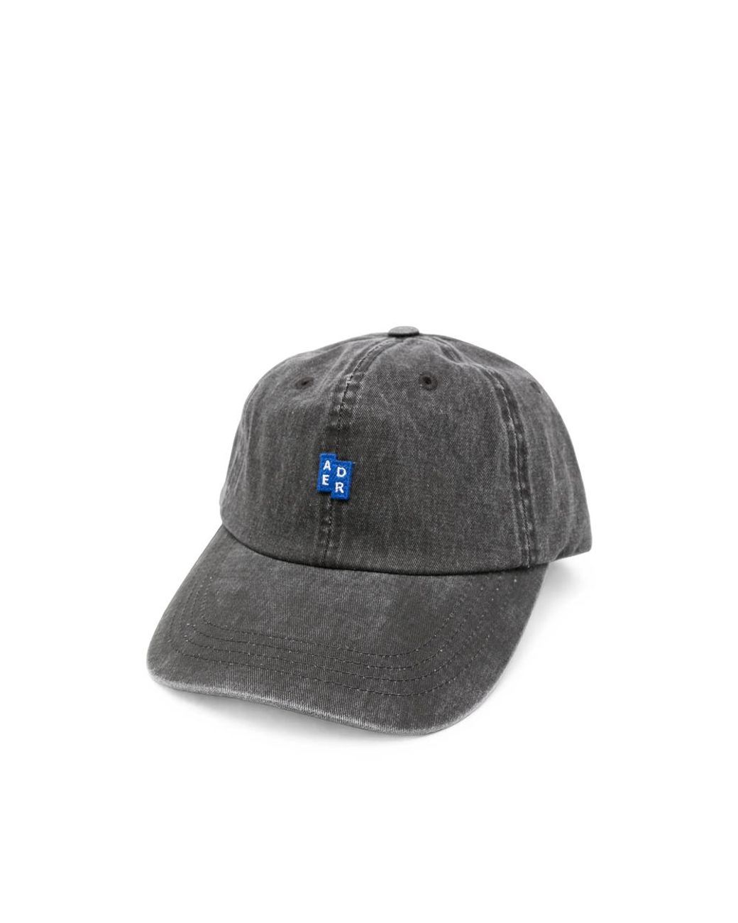 Adererror Gray Bl Tag Logo-Patch Baseball Cap for men