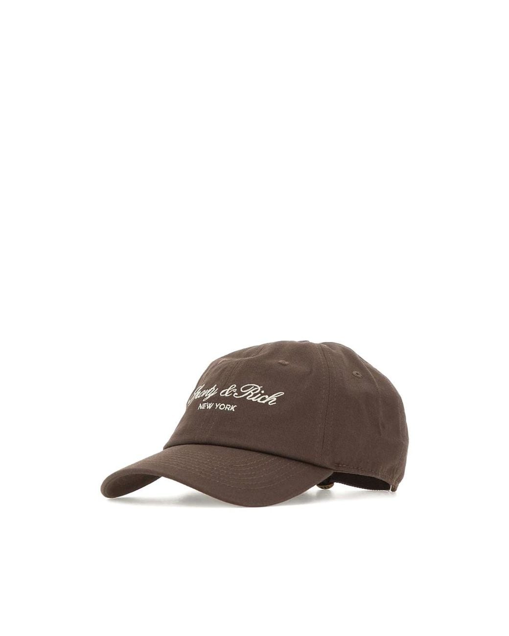 Sporty & Rich Brown Vendome Script Baseball Cap