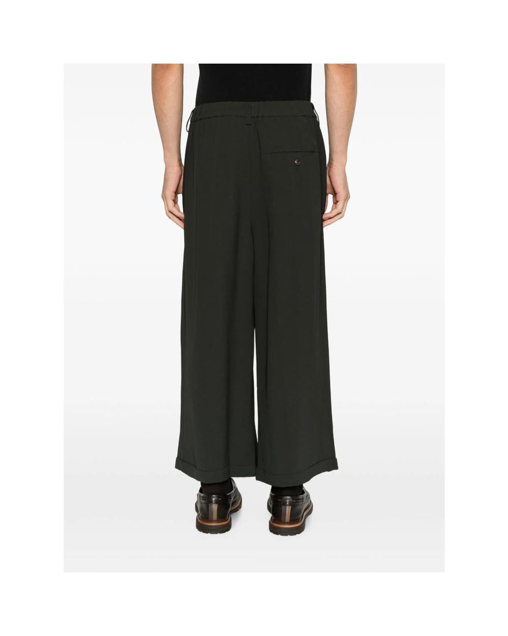 Ziggy Chen Black Pleated Palazzo Pants