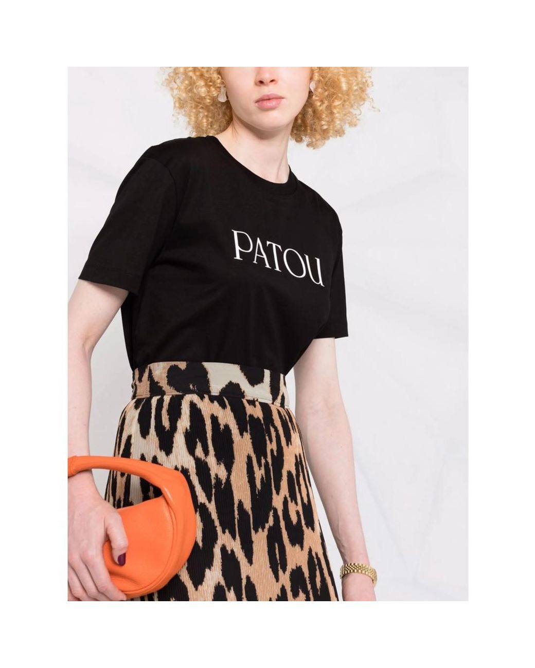 Patou Black Logo Print T-Shirt