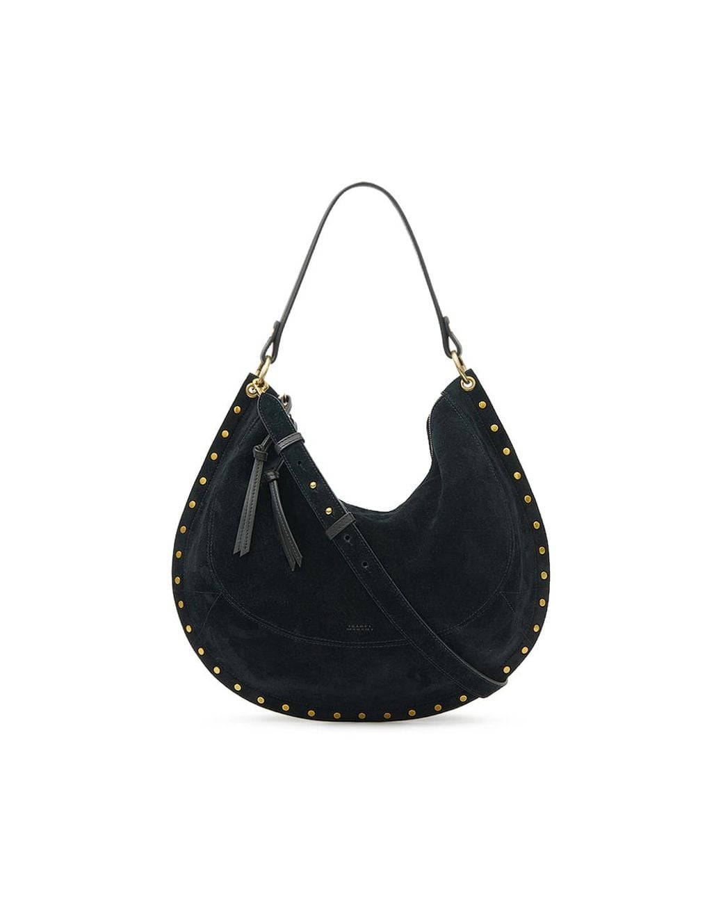 Isabel Marant Black Large Oskan Soft Suede Bag