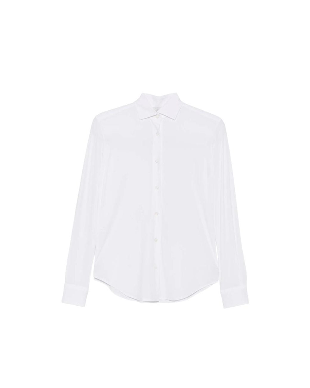 CAMICERIA MAZZARELLI White Long-Sleeve Button-Down Shirt