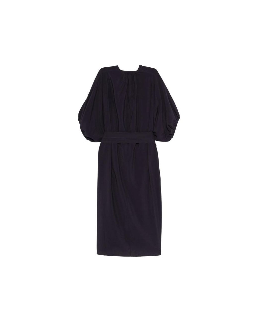Soeur Blue Belted Short-Sleeved Dress
