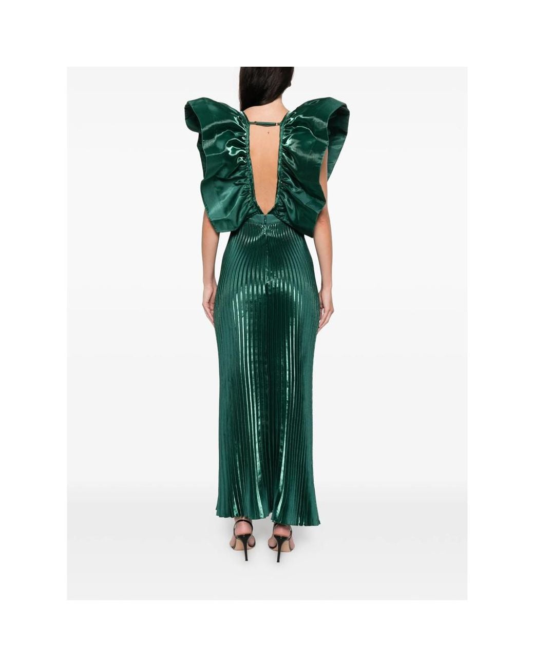 LIDEE Woman Green Ventoux Gown Pine Gloss Dress