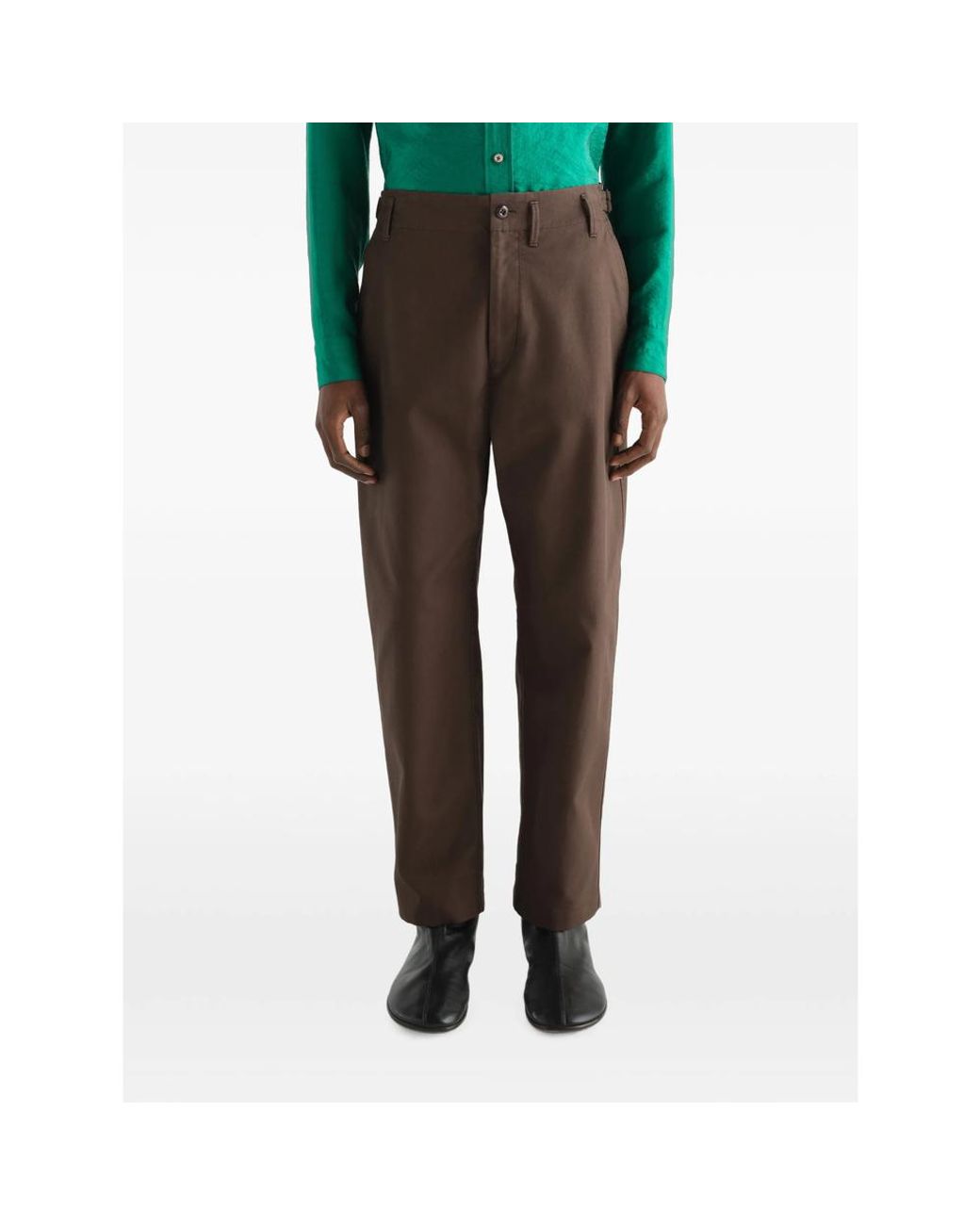 Lemaire Brown Tapered Pants for men