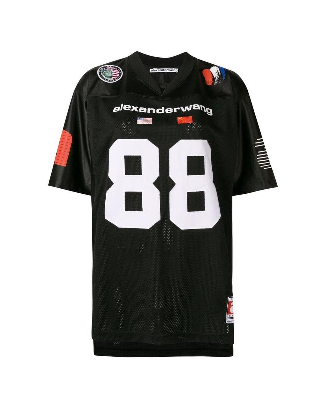 Alexander Wang Black 88 Oversize T-shirt | Lyst UK