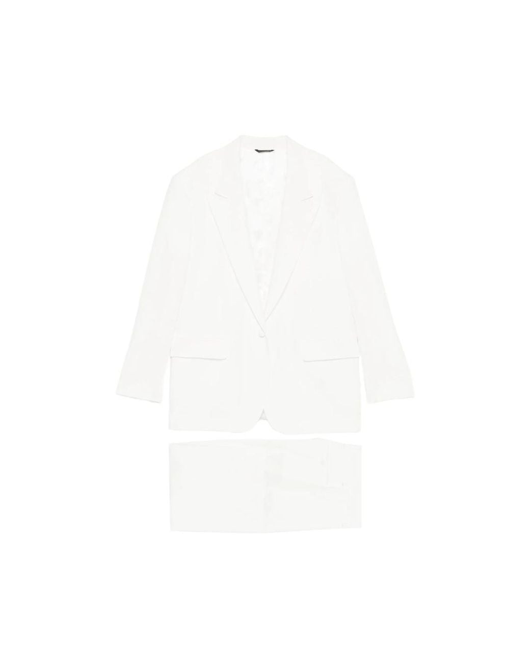 Eraldo White Single-Breasted Suit