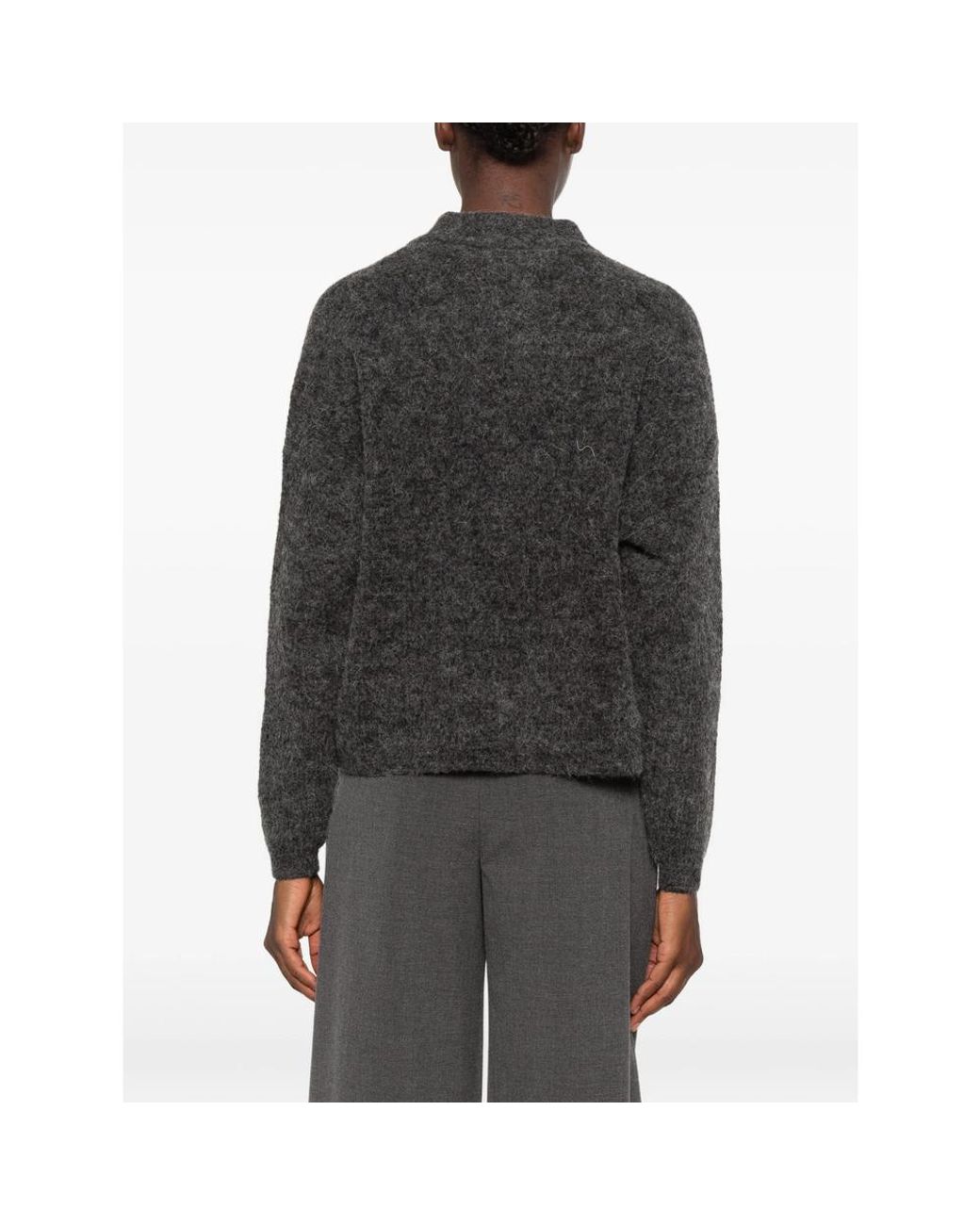 Gestuz Black Alpha Button-Up Cardigan