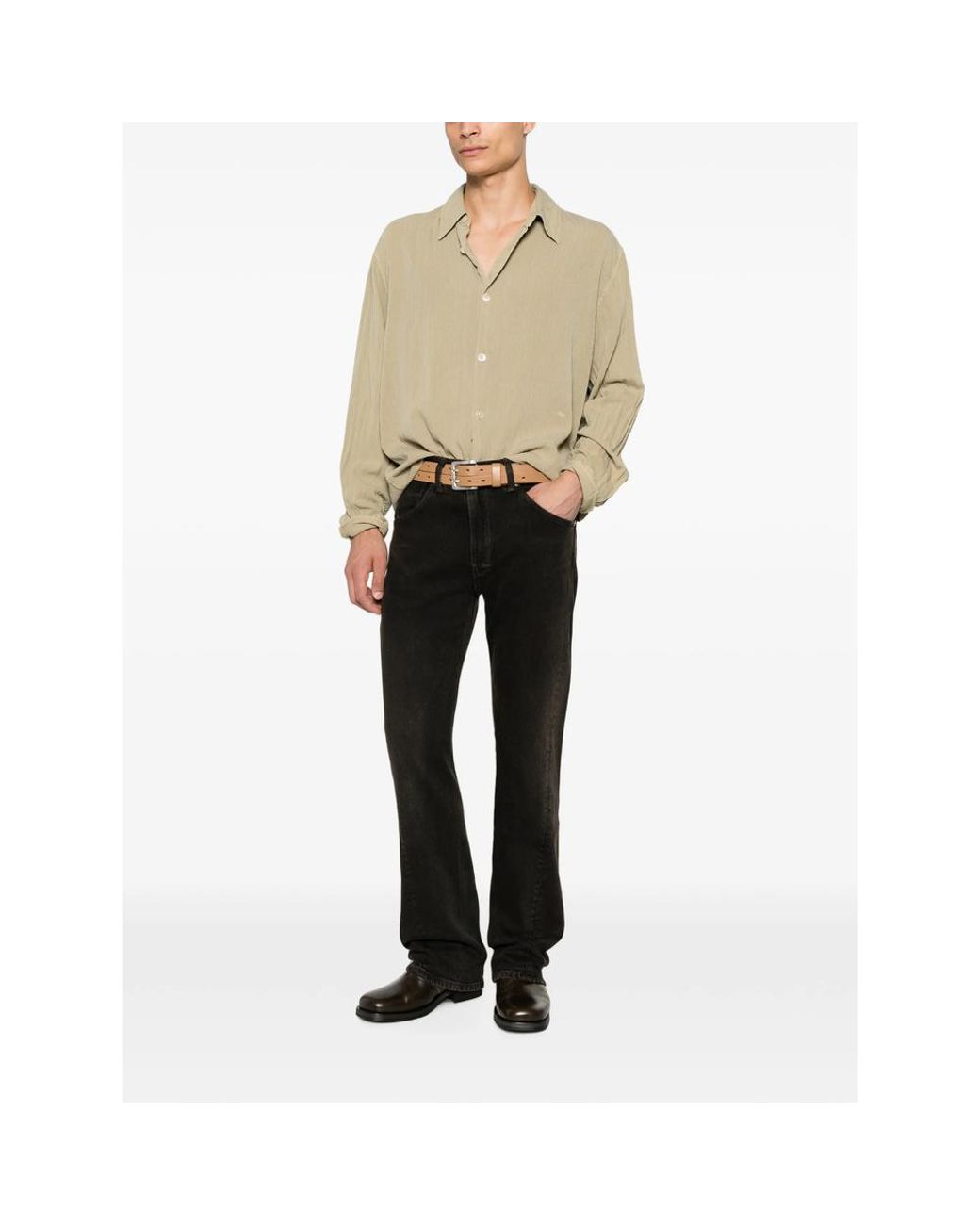 Levi's Black Twisted Slim Kick Flare Jeans for men