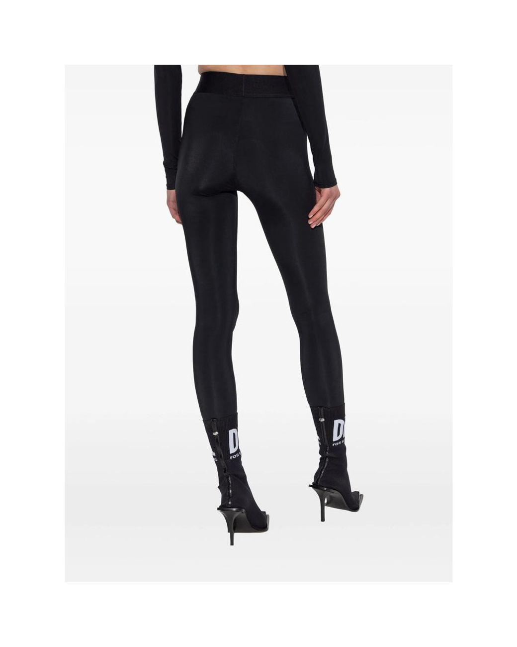 DIESEL Black Leggings
