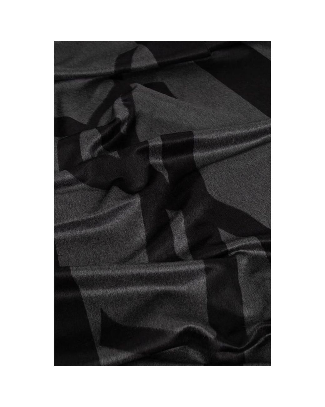 Saint Laurent Black Silk Scarves for men