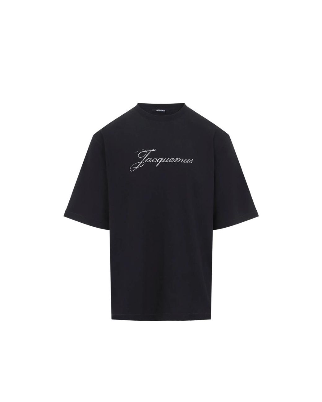Jacquemus Blue Logo-Print T-Shirt for men