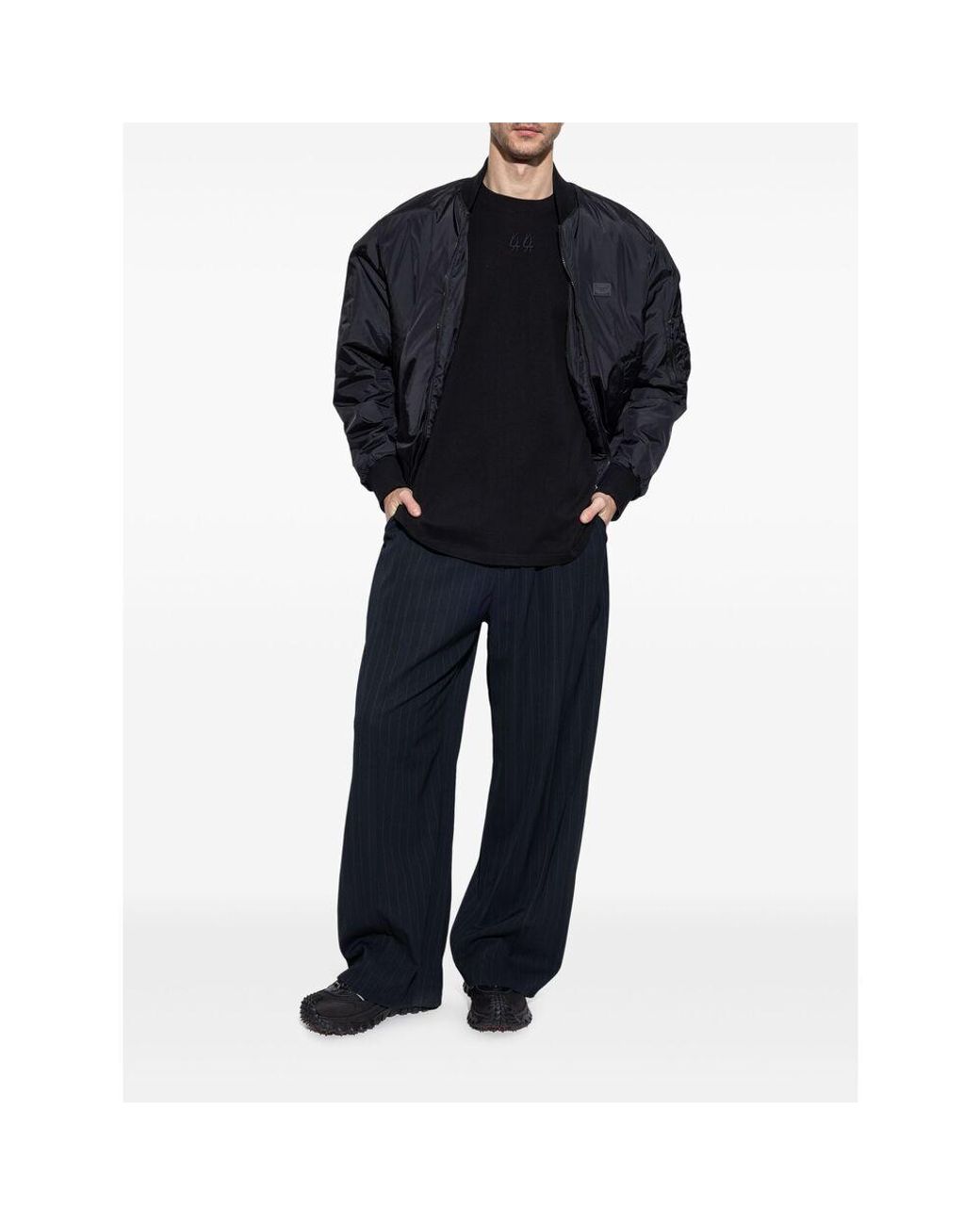 44 Label Group Black Cotton T Shirts for men