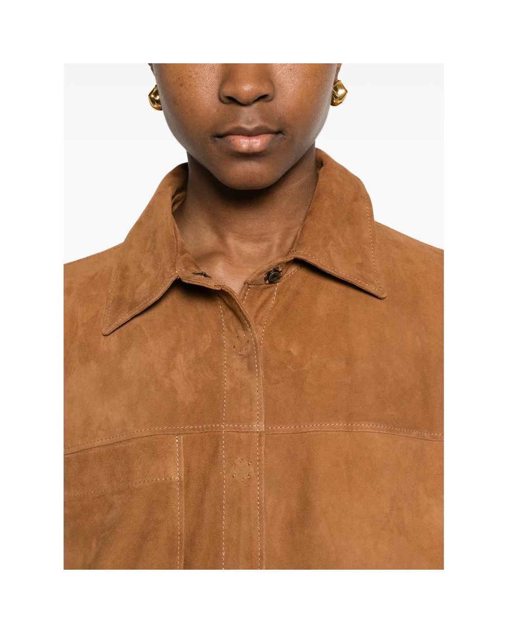 Salvatore Santoro Brown Leather Jacket
