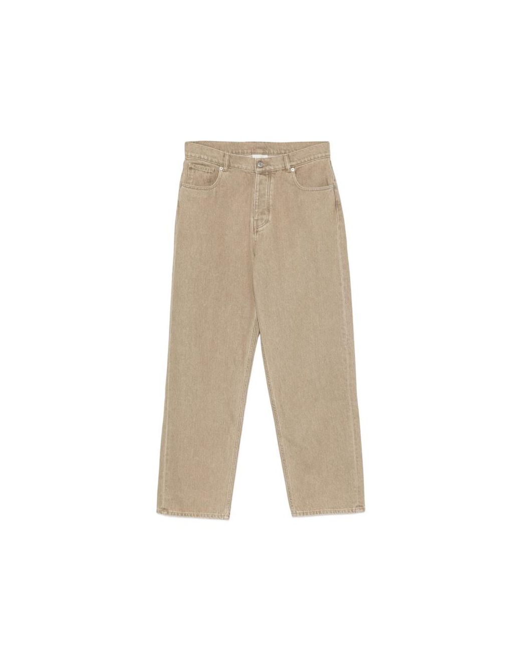 Drole de Monsieur Natural Belt-Loop Straight-Leg Jeans for men