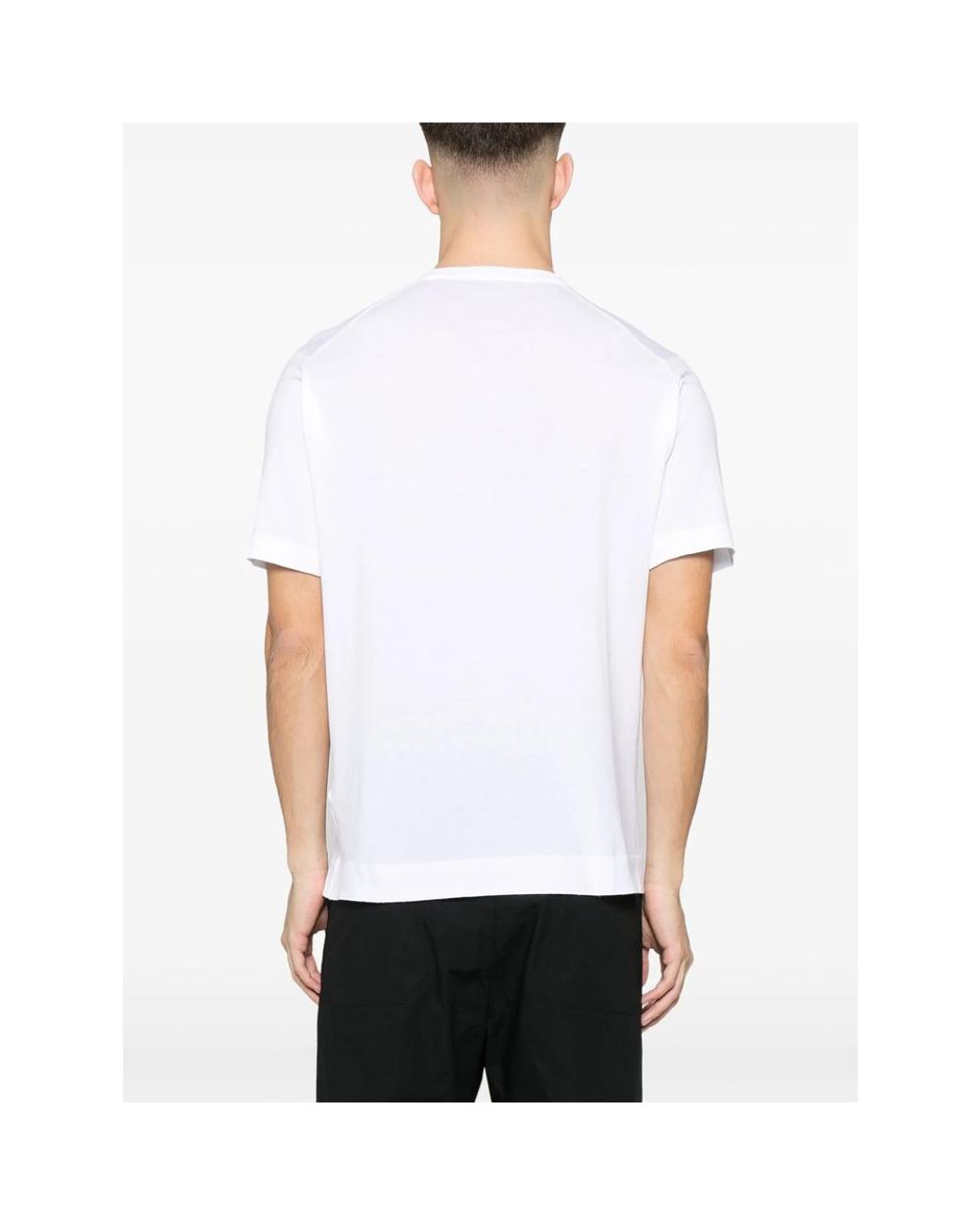 John Smedley White Lorca T-Shirt for men