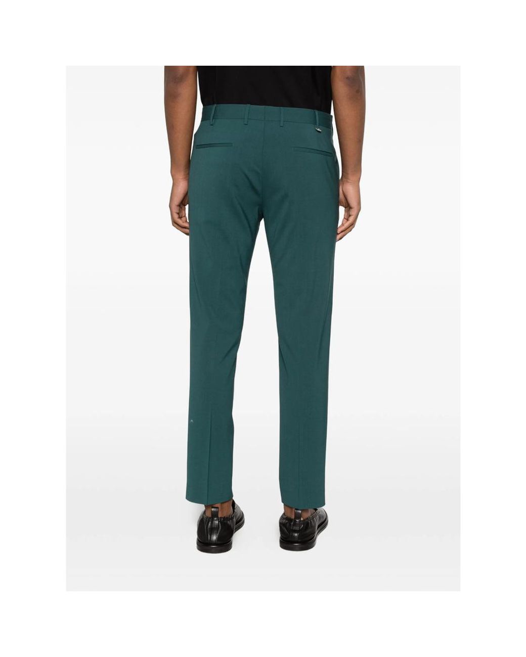 PT Torino Green Belt-Loop Trousers for men