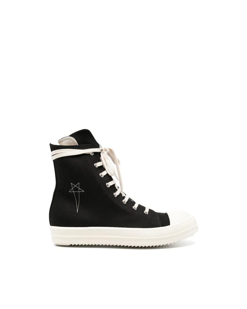 Rick Owens Black High-Top Sneakers for men