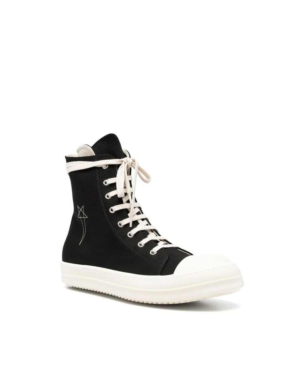 Rick Owens Black High-Top Sneakers for men