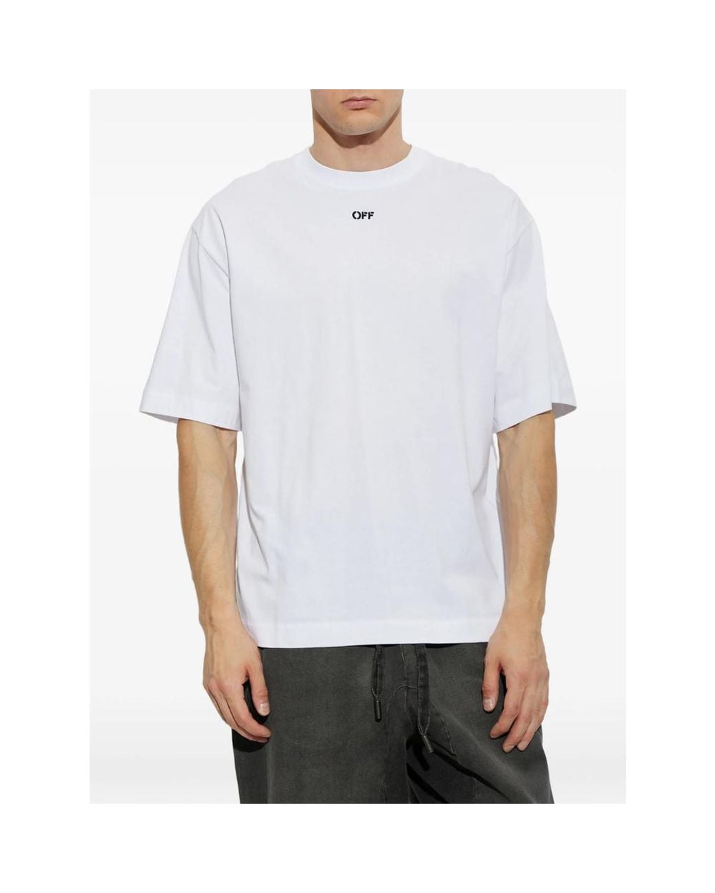 Off-White c/o Virgil Abloh White Off- Narciso Short-Sleeve T-Shirt for men
