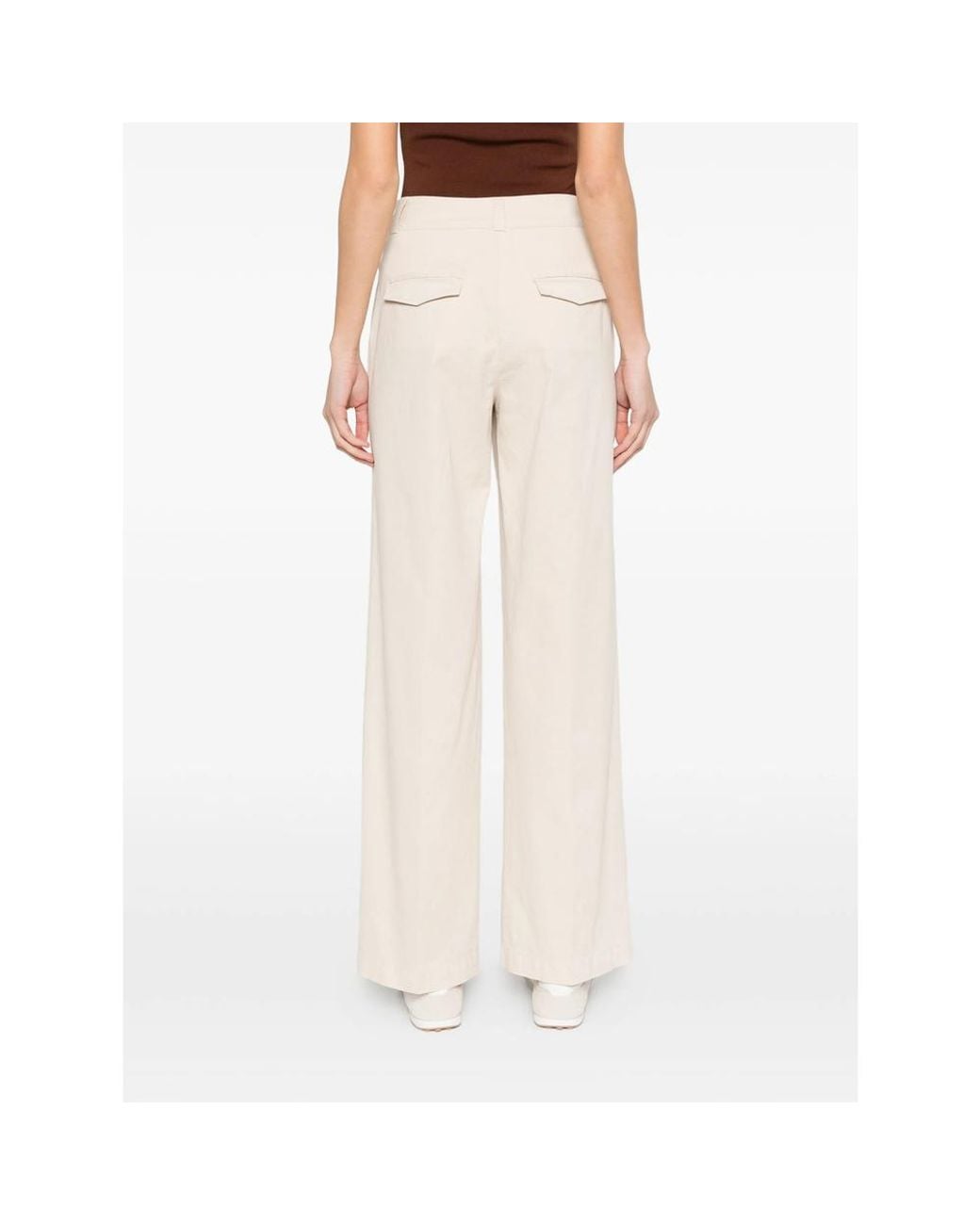 Peserico White Neutrals Trousers