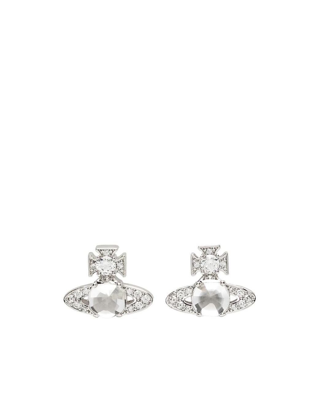 Vivienne Westwood White Ondina Earrings