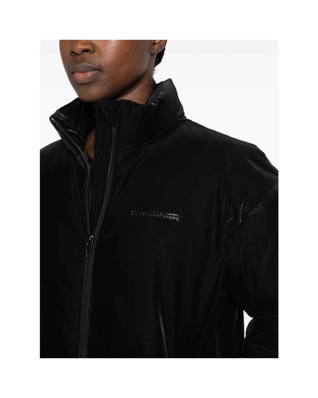 Alexander Wang Black Velvet Puffer Jacket