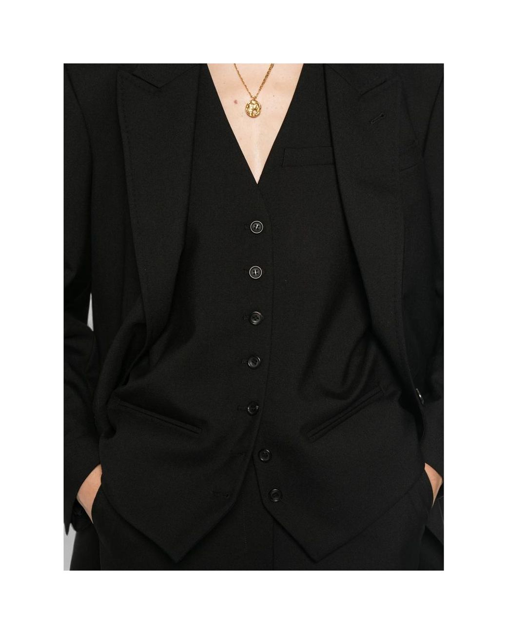 Eraldo Black Button-Up Three-Piece Suit