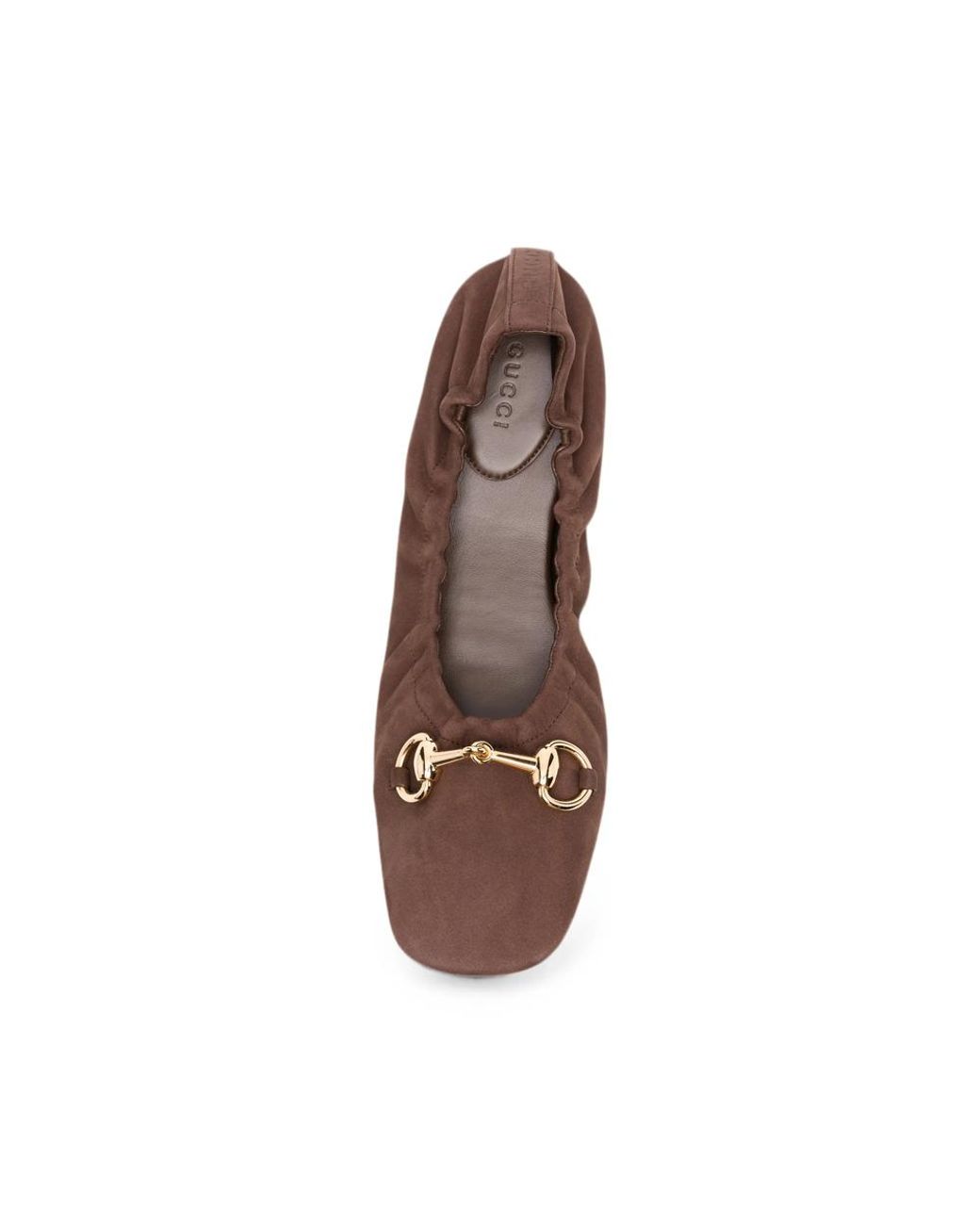 Gucci Brown Ballet Flats