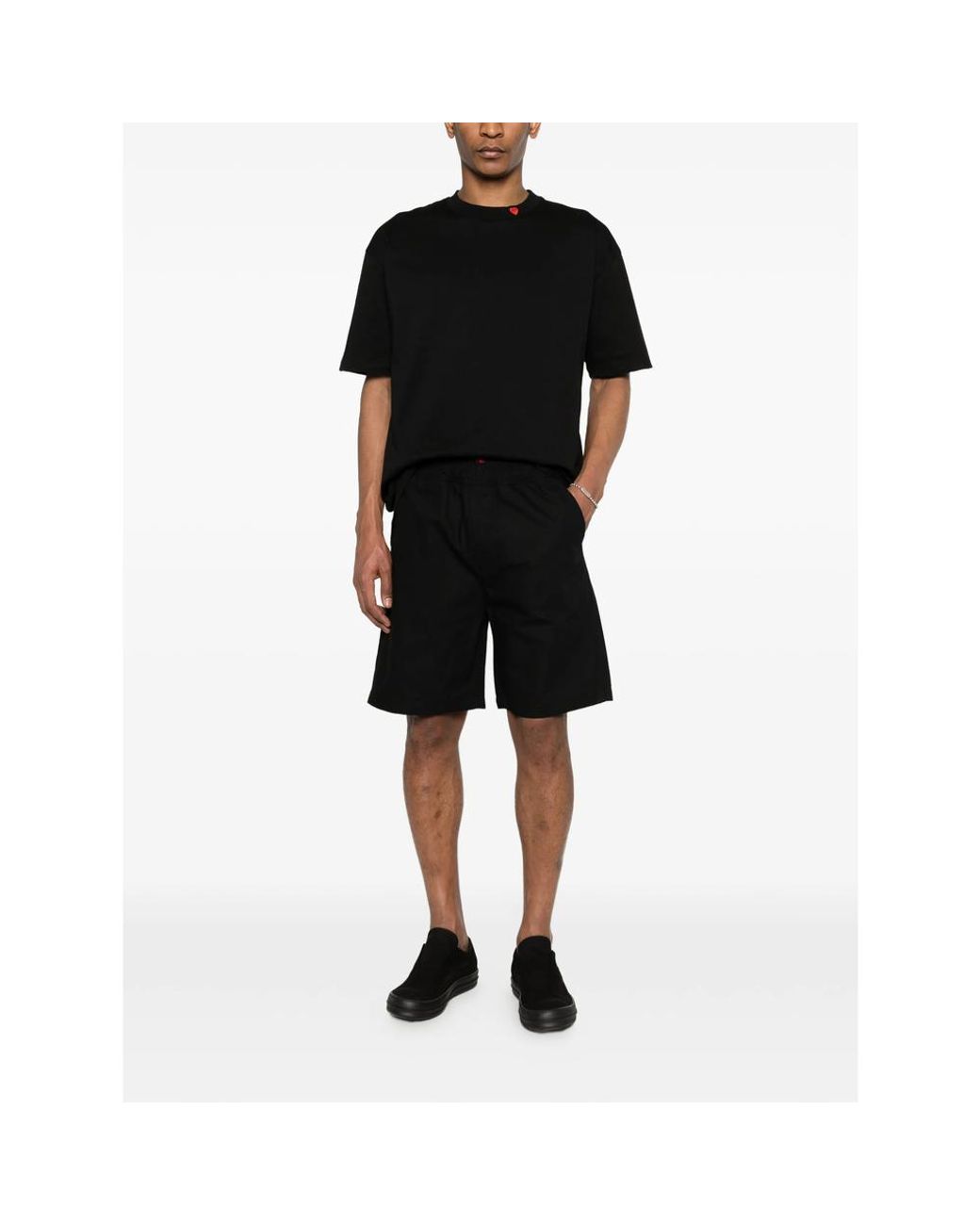 Vision Of Super Black Elasticated-Waistband Shorts for men