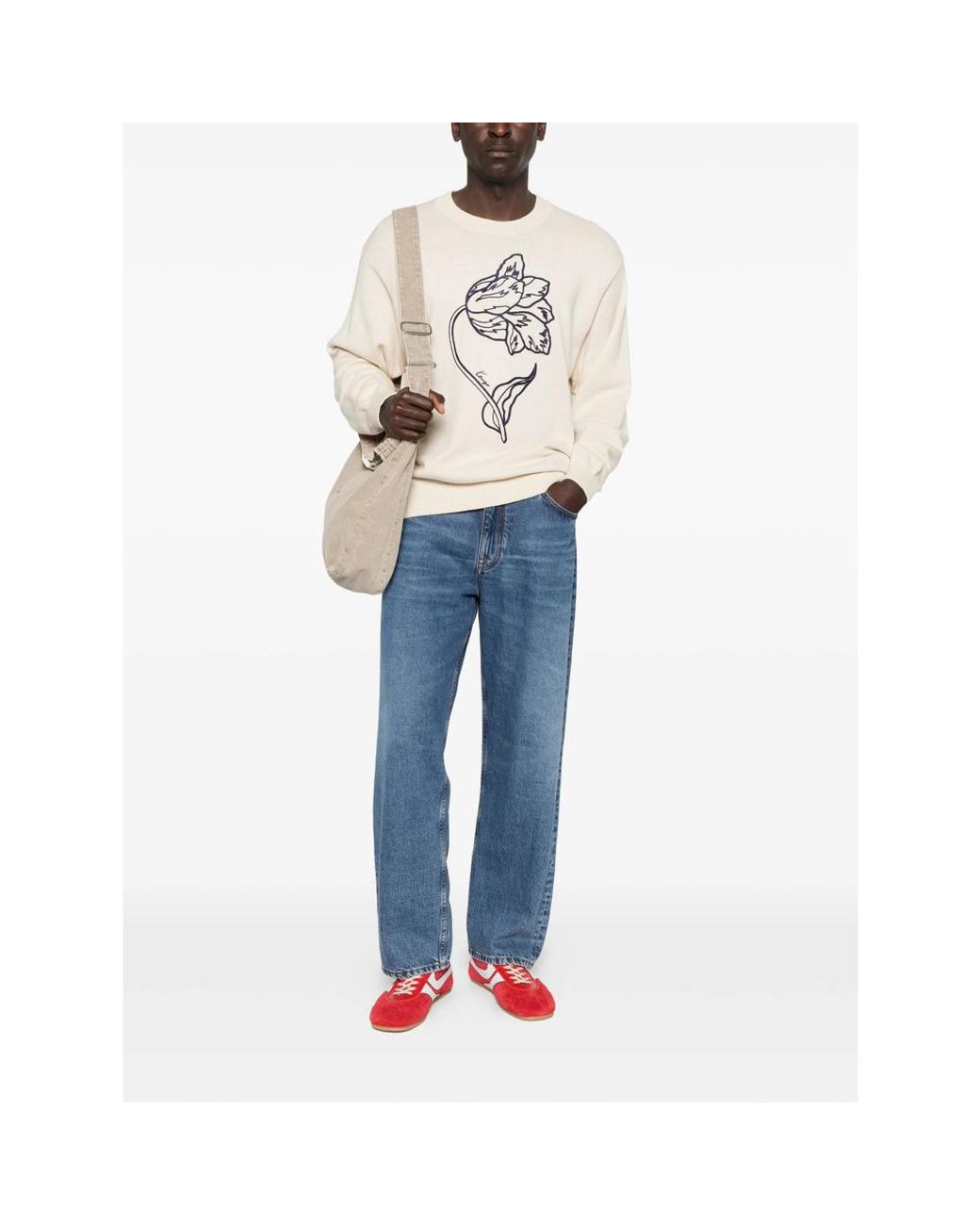 KENZO White Neutrals Sweaters & Knitwear for men