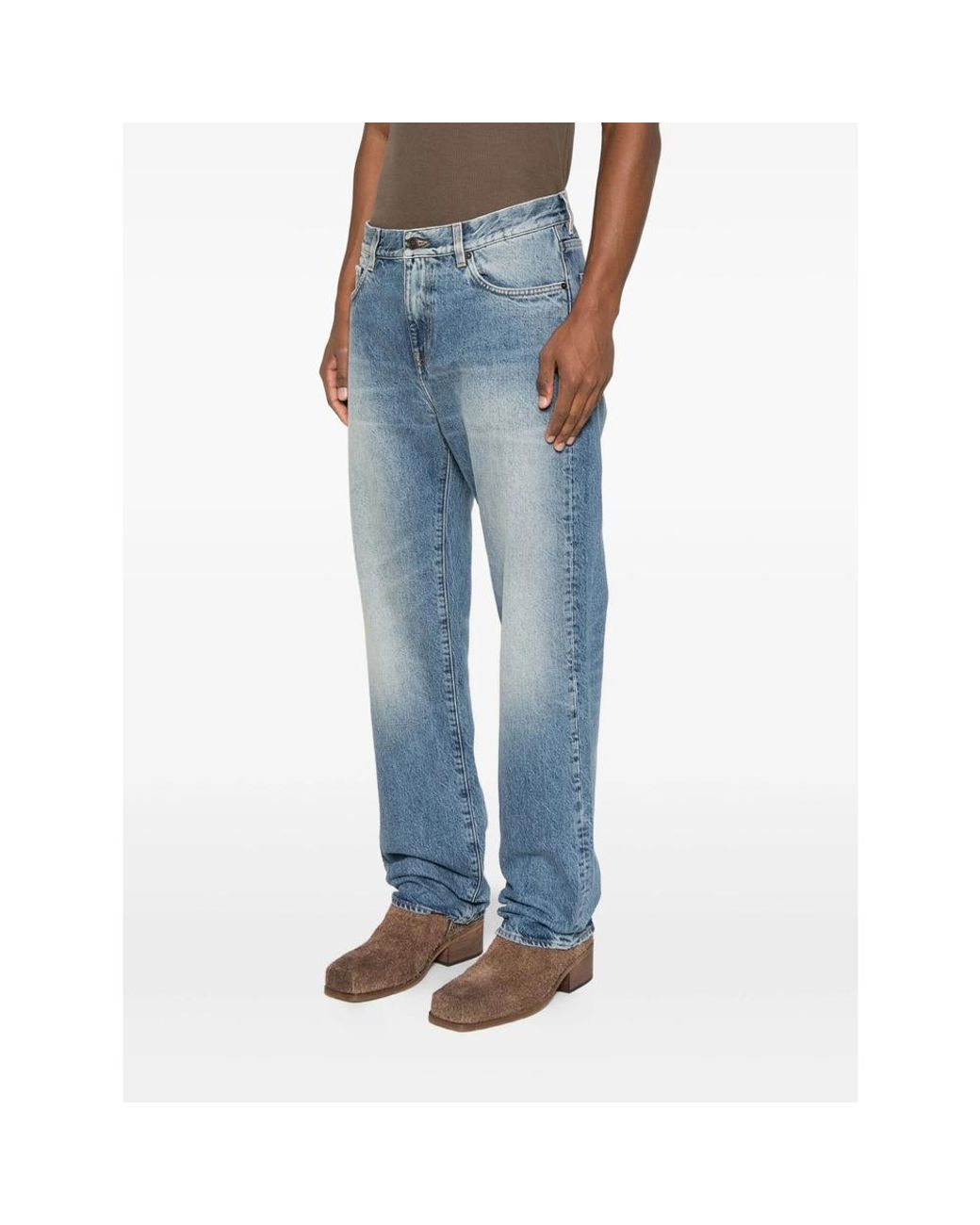 BLK DNM Blue Five-Pocket Jeans for men