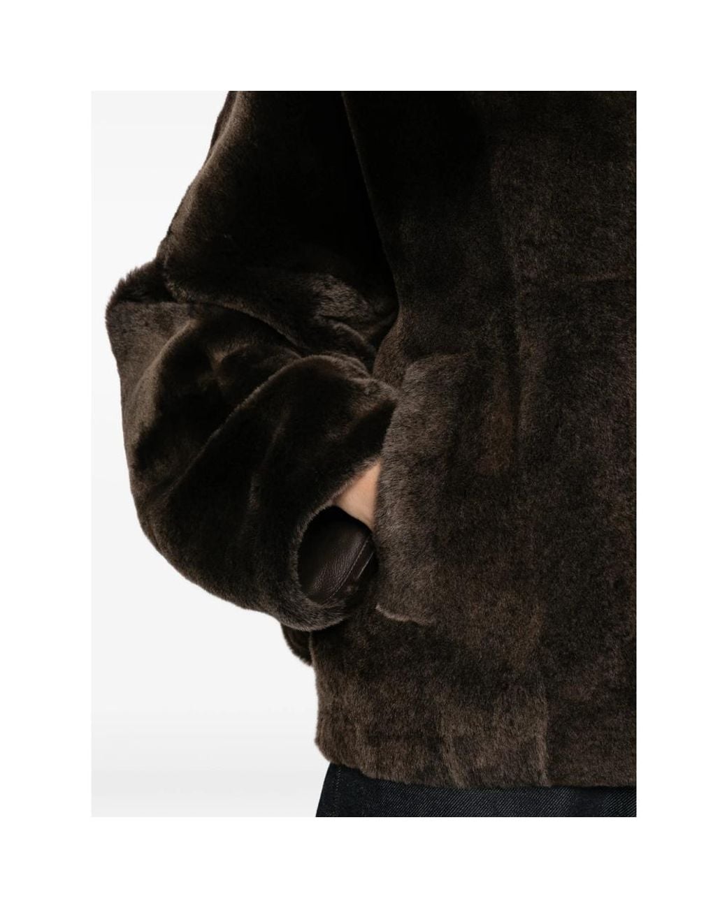 Yves Salomon Black Hooded Button-Fastening Jacket