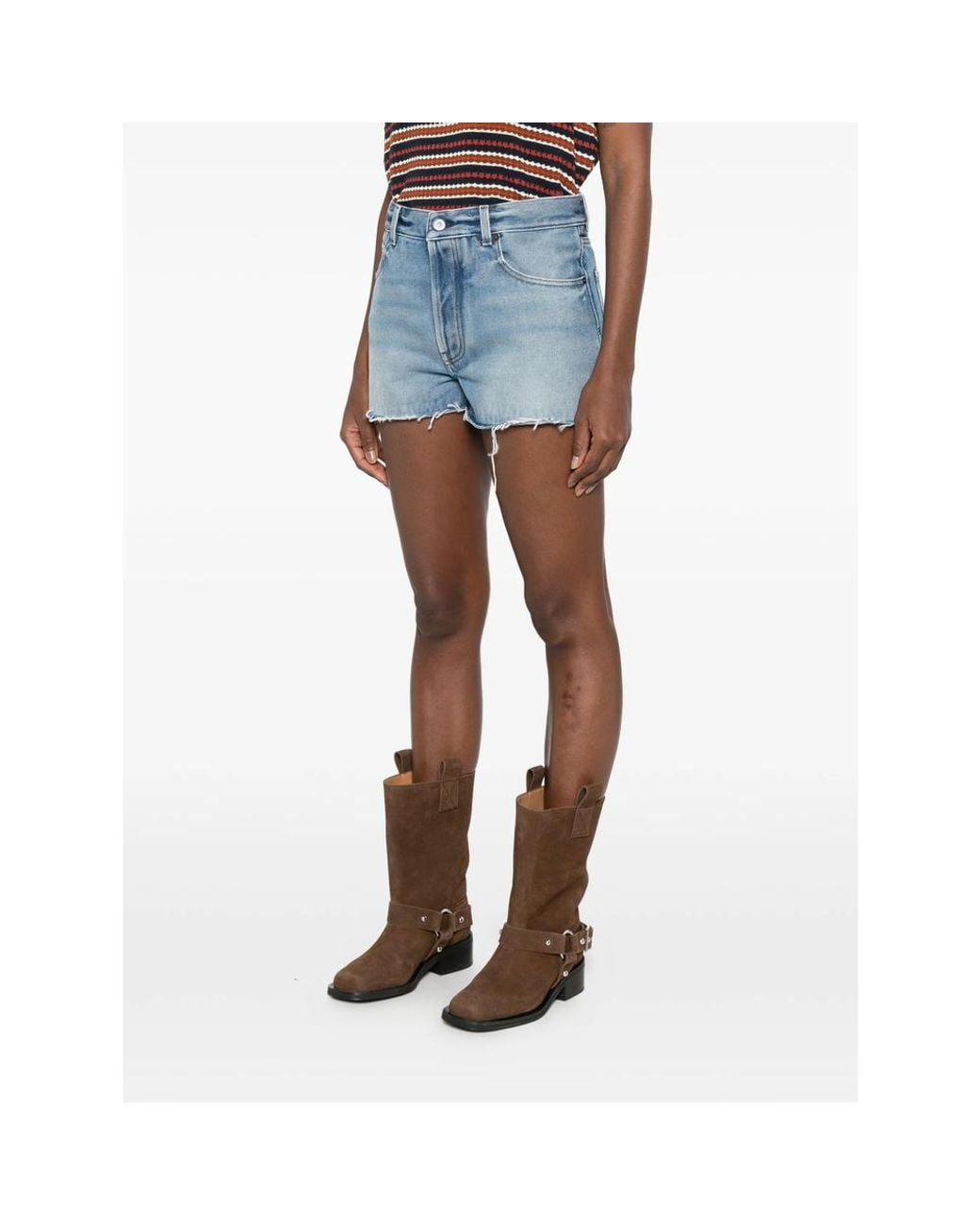 Miu Miu Blue Shorts