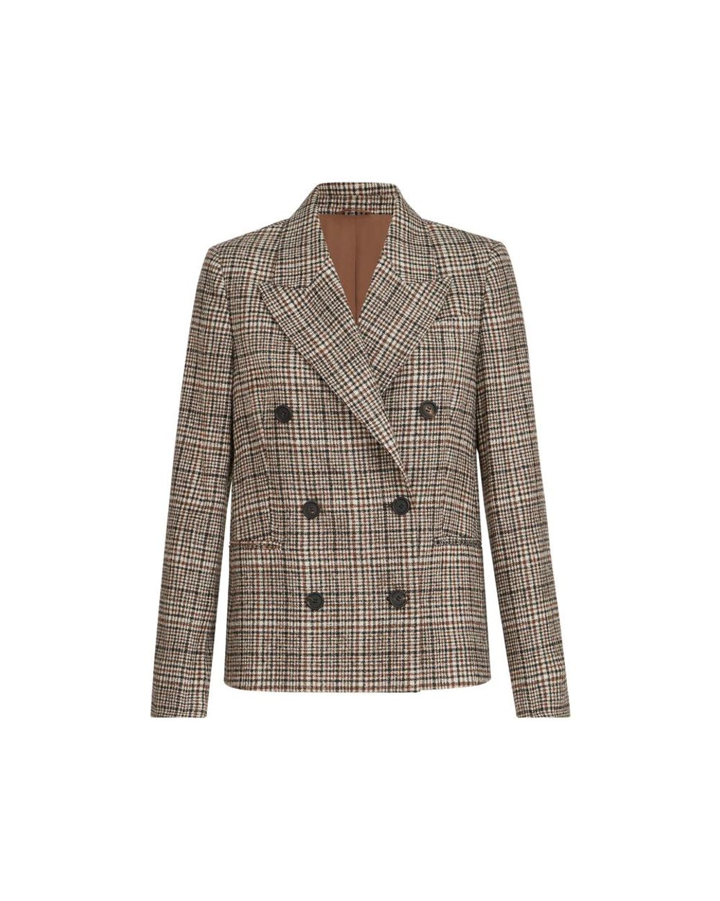 Brunello Cucinelli Brown Jacket Wool-Alpaca