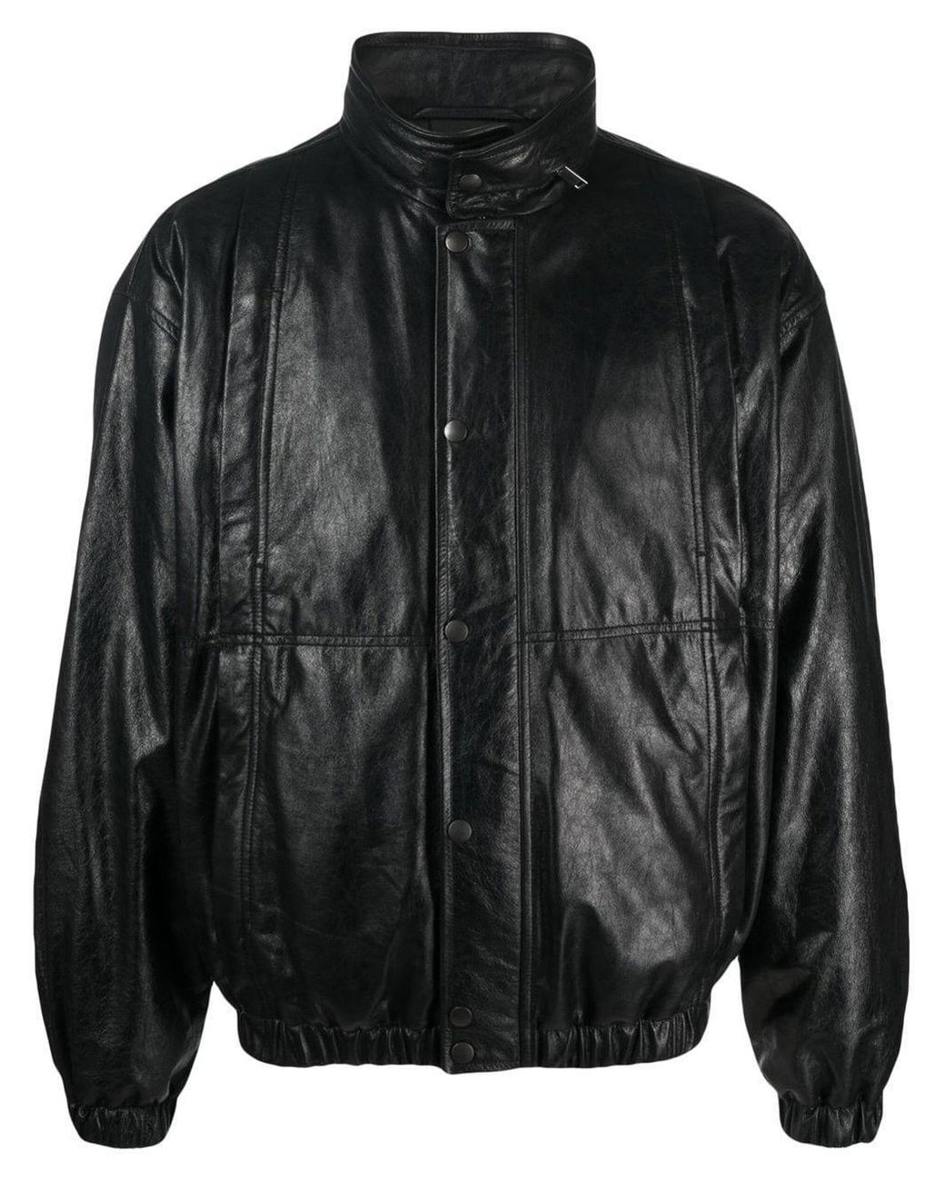 Lemaire Leather Blouson Jacket in Black for Men | Lyst