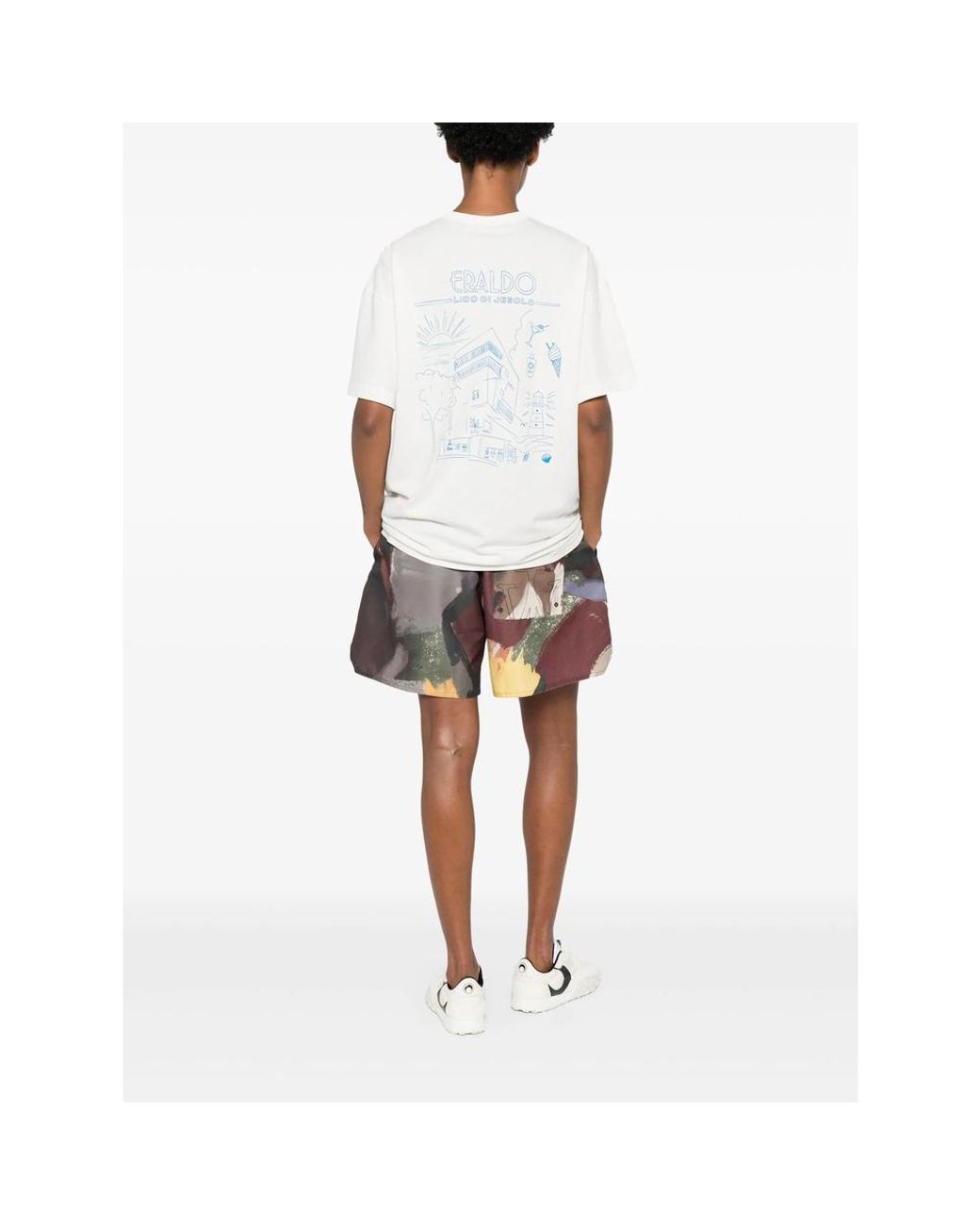 Eraldo White Logo-Print T-Shirt for men