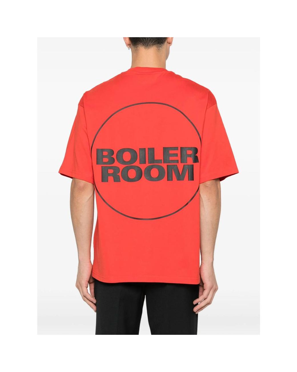 BOILER ROOM Red Logo-Print T-Shirt for men