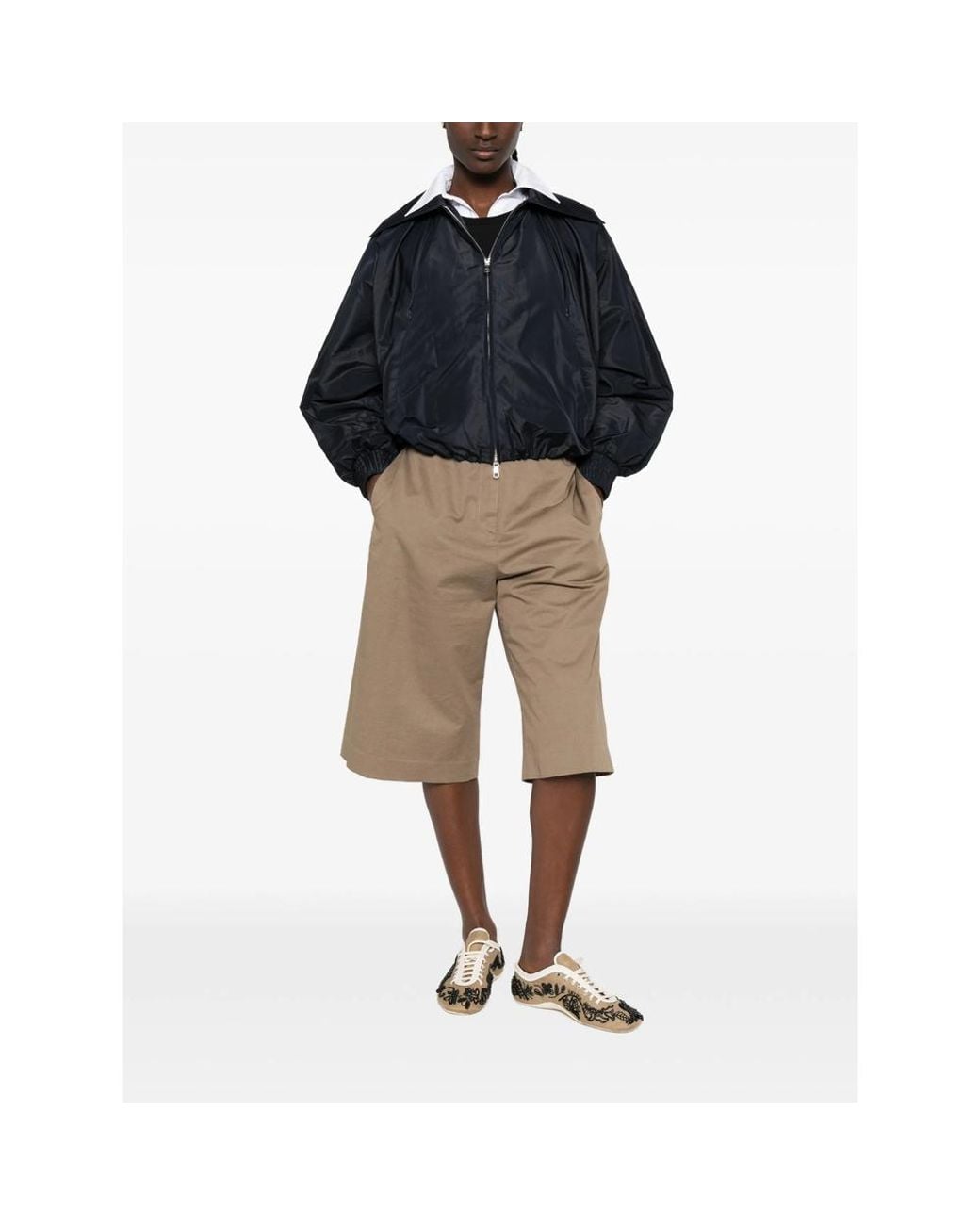 Patou Blue Zip-Fastening Long-Sleeve Jacket