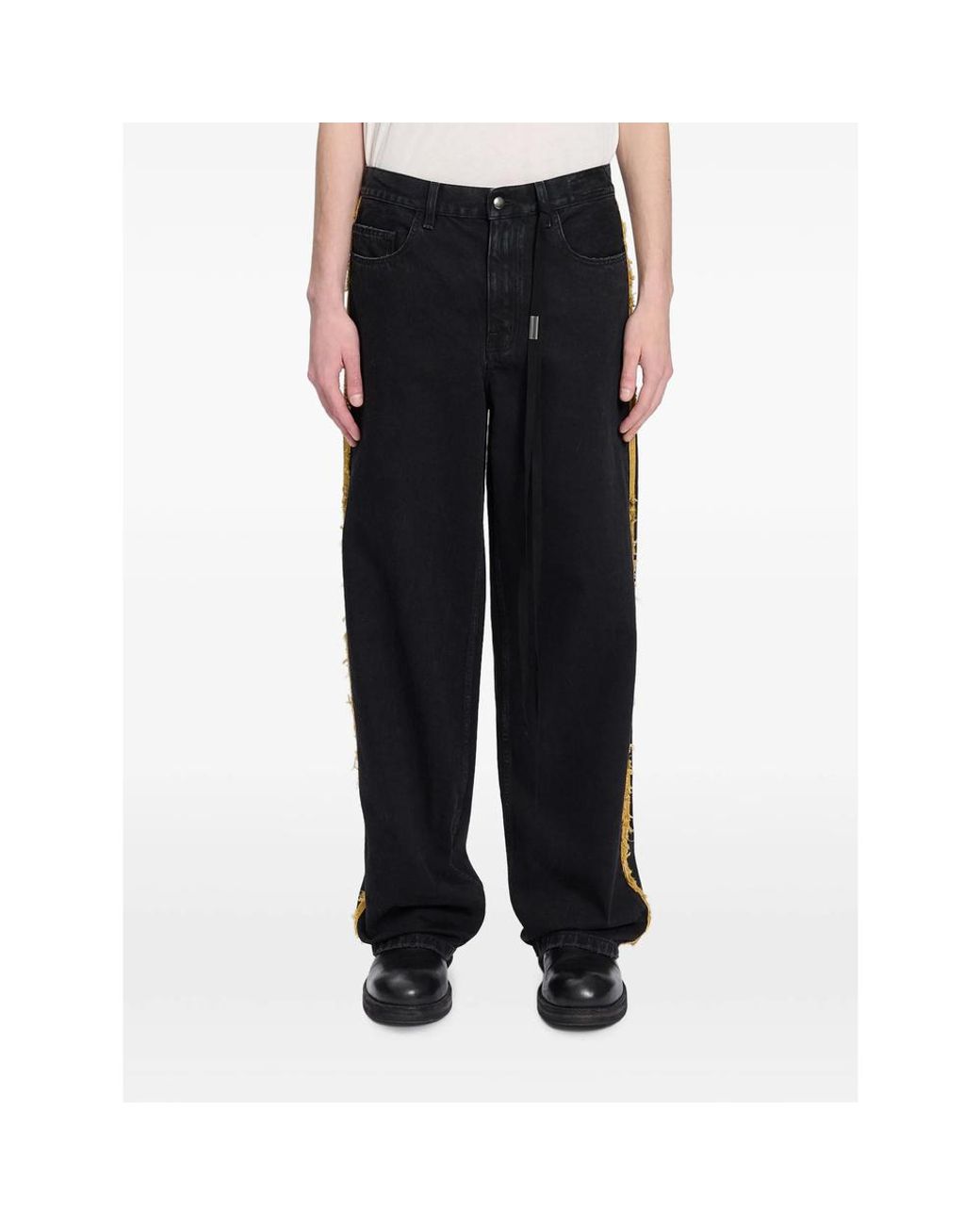 Ann Demeulemeester Black Hanno Loose-Fit Jeans for men
