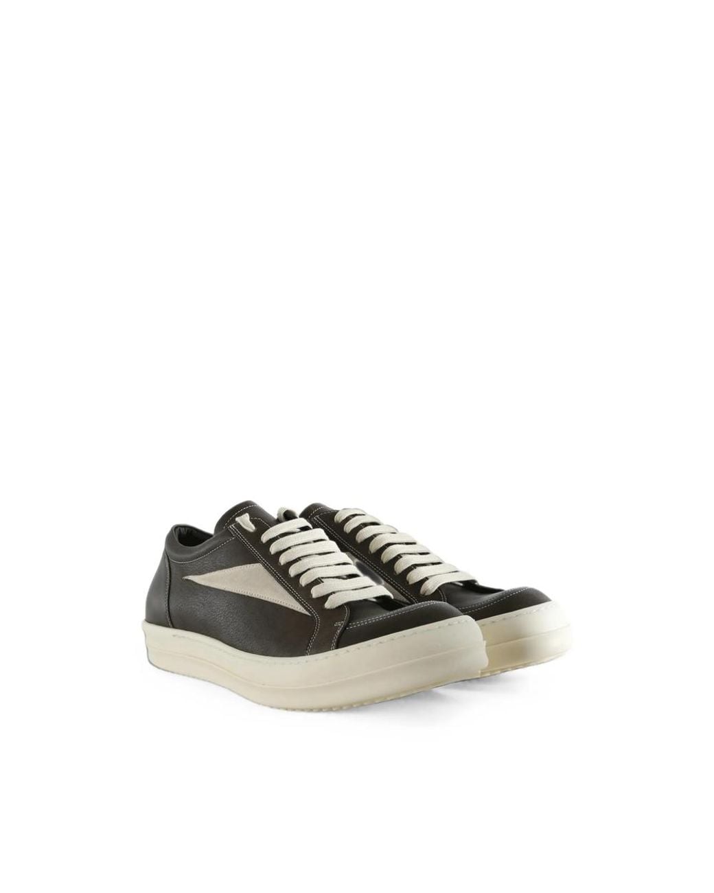 Rick Owens Black Vintage Leather Sneakers for men