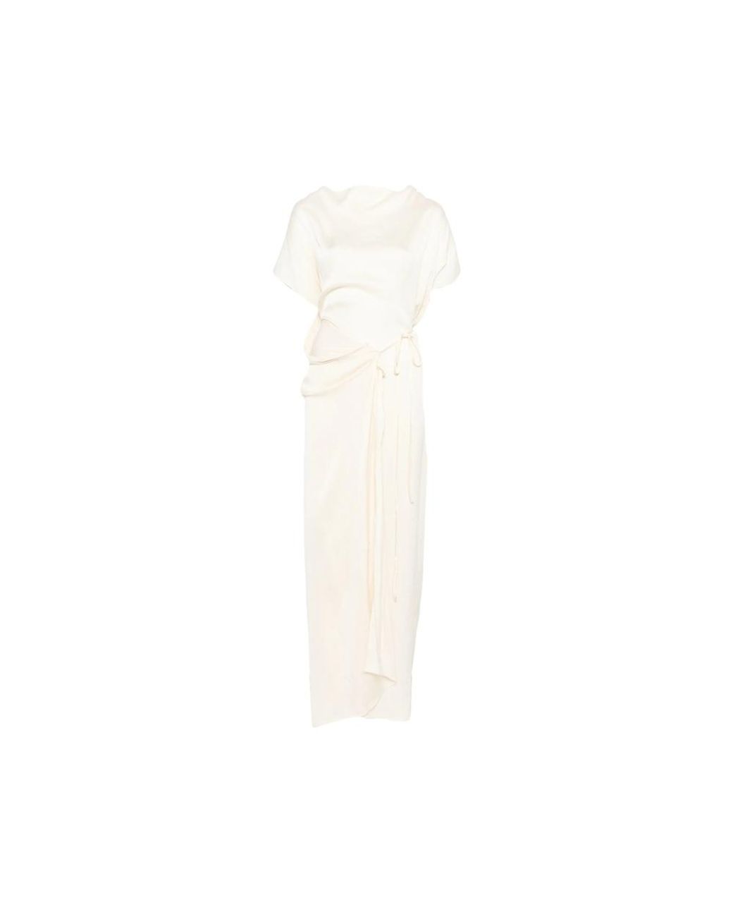 Bondi Born White Tie Side Maxi Dress