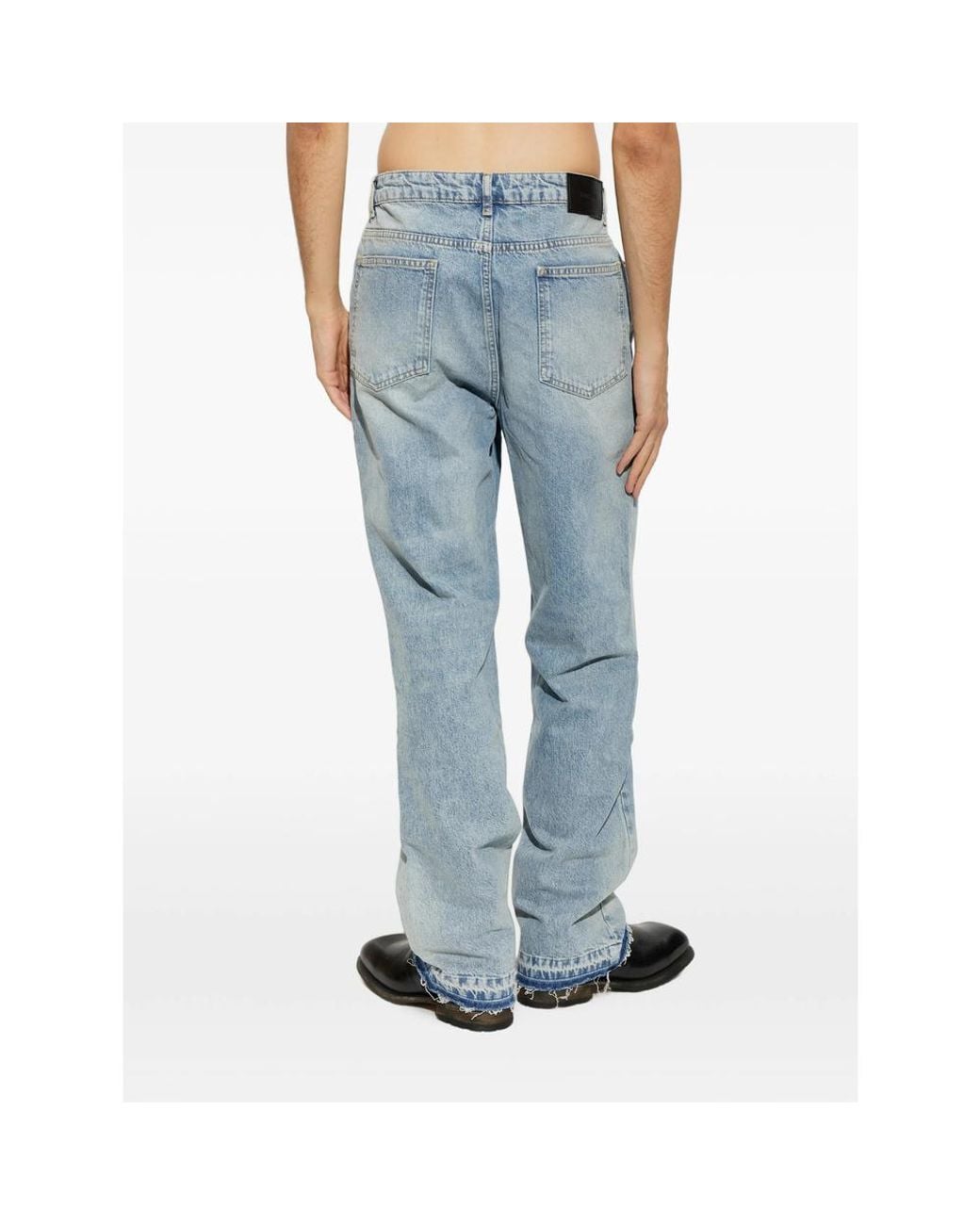 Represent Blue Heaton Distressed Jeans for men