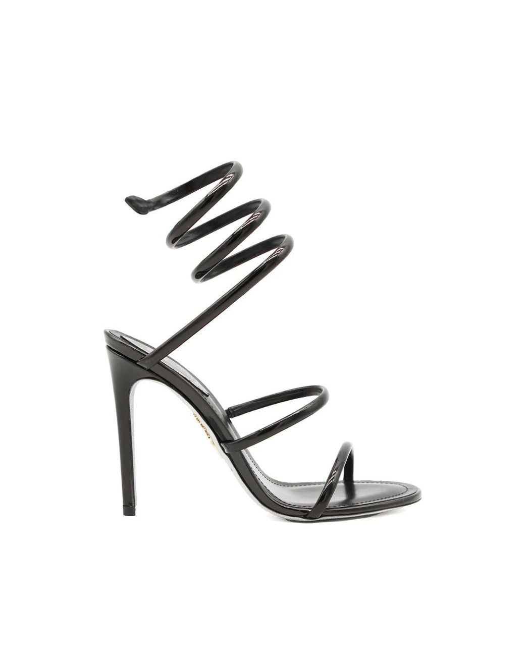 Rene Caovilla Black Cleo Wraparound Sandals