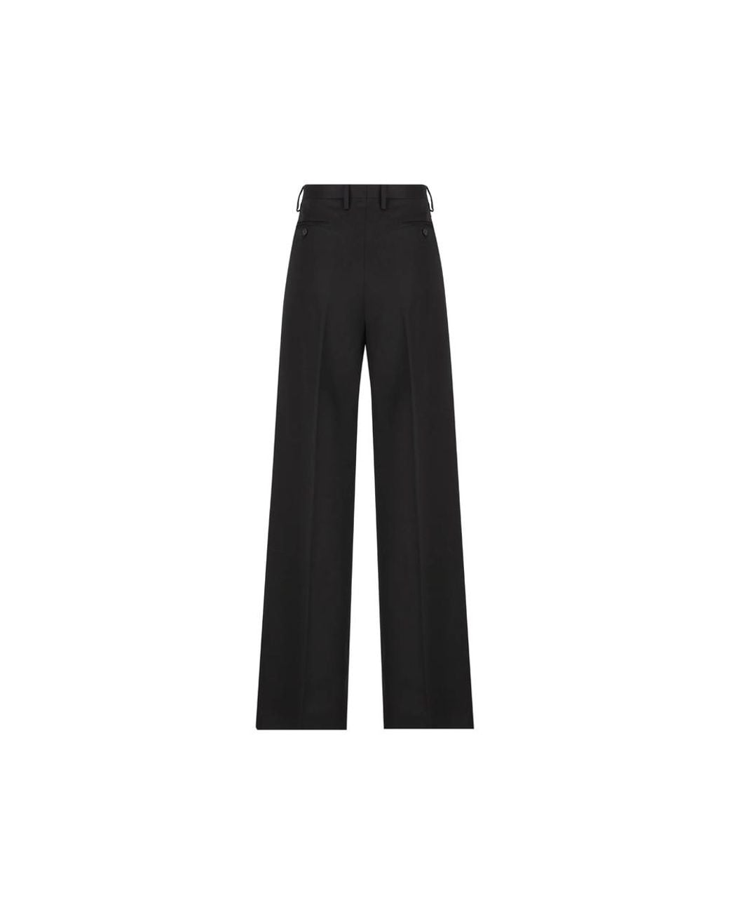 Fendi Black Wool Tuxedo Trousers