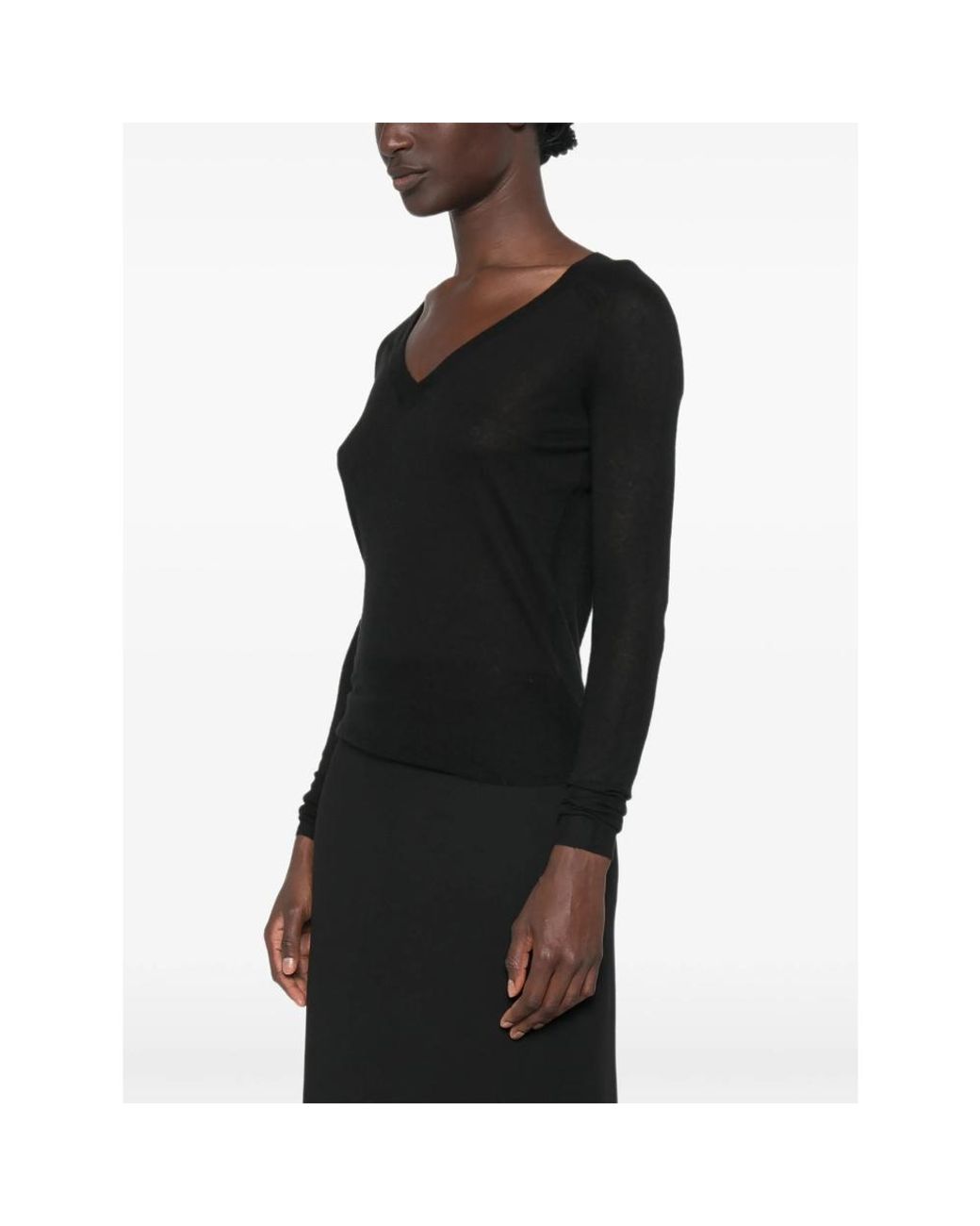 Joseph Black Cetus V-Neck Top