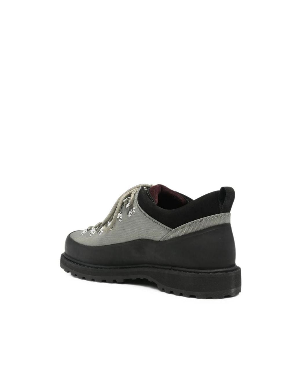 Diemme Black Roccia Basso Lace-Up Panelled Sneakers for men