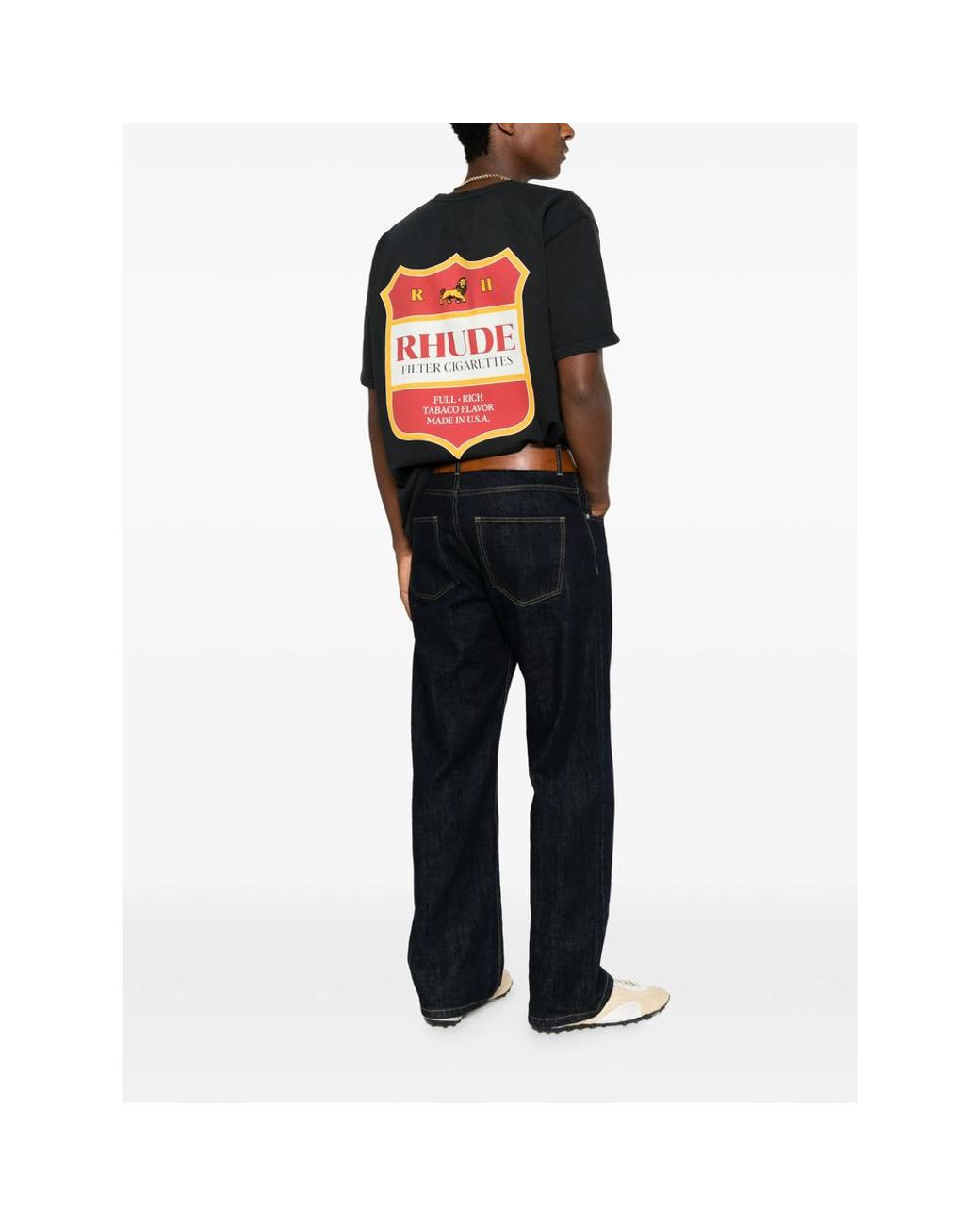 Rhude Black T-Shirts & Vests for men